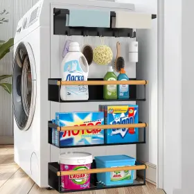 B0FPC6NJKS POLRAI Pack Magnetic Shelves Washing Shelf Fridge