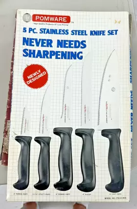 037005990746 POMWARE Steel Knife Set #2
