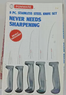 037005990746 POMWARE Steel Knife Set #3