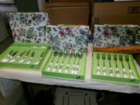 749151481213 PORTMEIRION Botanic Garden Cheese Knife Forks