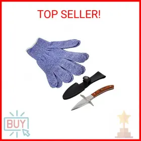 840145812669 POTTED PANS Oyster Shucking Gloves Knife Kit
