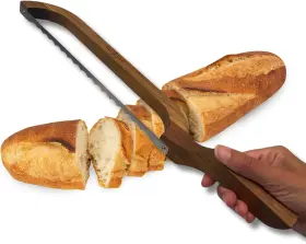 Ao-breadknife BOW Fiddle Sourdough Bread Knife Acacia Wood