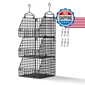 B0FNMXDBV1 PUPPYCUTE Deeper Storage Basket Closet Organizers