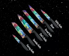 877769008468 PURPLECHEF Kitchen Knives Set Steel #3