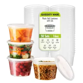 B09YTHVK3V QUIDDITY WARE Deli Containers Lids Leakproof Bpa