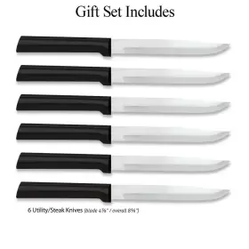 082449000360 RADA Cutlery Utility Steak Knives Set Steel #2
