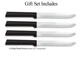 082449003279 RADA Cutlery Utility Steak Knife Set Steel #2