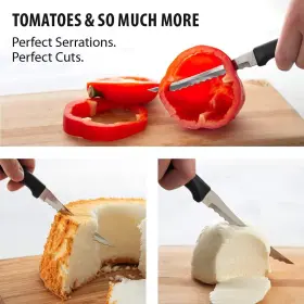 082449003729 RADA Cutlery Anthem Tomato Slicing Knife Steel #3