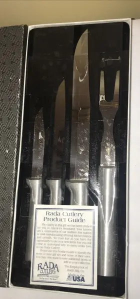 082449000025 RADA CUTLERY Carving Knife Set Steel Blades #2