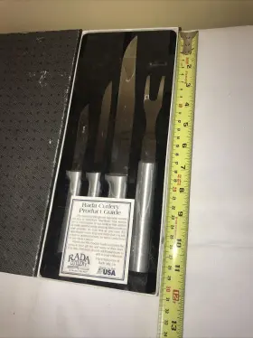 082449000025 RADA CUTLERY Carving Knife Set Steel Blades #3