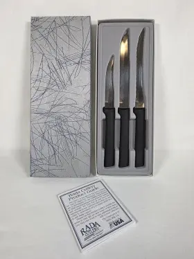 G249 RADA CUTLERY Cooking Set Knives Handle Booklet