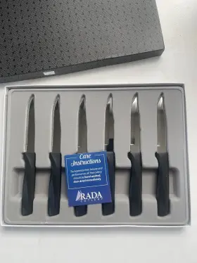 G46S RADA CUTLERY Anthem Wave Serrated Steak Knife Set Handle