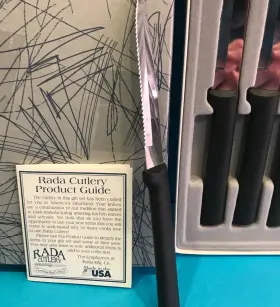 W205 RADA CUTLERY Serrated Steak Knife Set Box #3