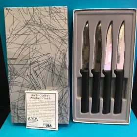 W205 RADA CUTLERY Serrated Steak Knife Set Box