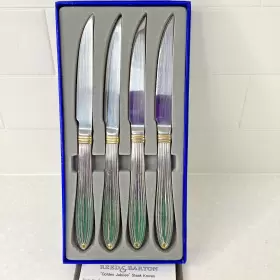 735092116857 REED BARTON Golden Jubilee Steak Knives Set #3