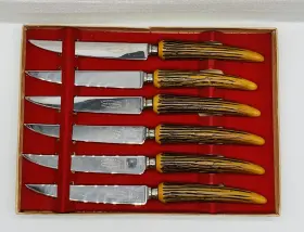 3709 REGENT SHEFFIELD Steak Knives Parker Sons Box