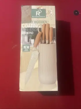 BATCHV0066 RETROSOHOO Kitchen Knife Set Khaki Sharp Steel