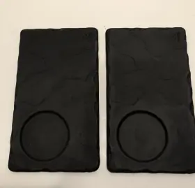 BA0314 REVOL Basalt Porcelain Slate Tray Indents Set