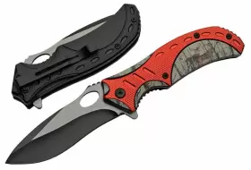 300490-DE RITE EDGE Bright Deer Inlay Folder Knife Blade
