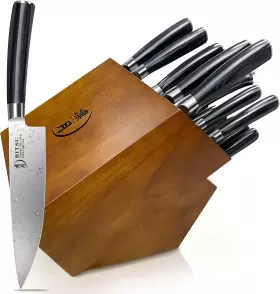 609516028975 RITSU Knife Set Kitchen Block Steel Wit