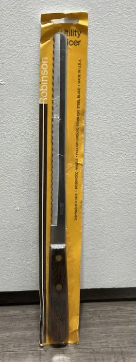 073287391017 ROBINSON Steel Serrated Utility Slicer Knife