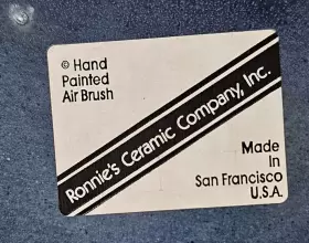 39-S RONNIES CERAMIC Ronnie Handmade Wave Plate Set #2