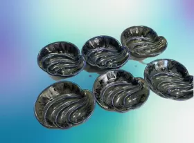 39-S RONNIES CERAMIC Ronnie Handmade Wave Plate Set