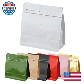 B0DDCW1CBH ROPPOLO Coffee Bean Bags Valve Stand Up Zipper