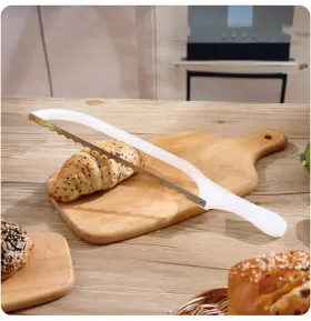 BKWOOD-1 ROSROSE Bread Knife Acrylic Bow Sourdough Homemade