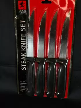 143574 ROYAL NORFOLK Cutlery Kitchen Steak Knife Blades Set #2
