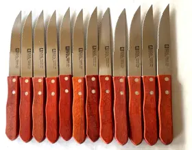639277581143 ROYAL NORFOLK Steak Knife Set Steel Serrated