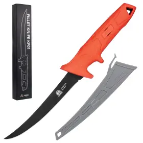 A1540151-01 RUNCL Fillet Knife Fishing Sharp Steel Blade Resi
