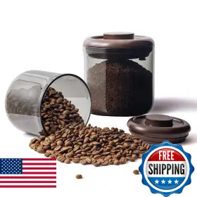 B0FSKL1V72 RYLZVITA Coffee Canisters Airtight Lids Amber