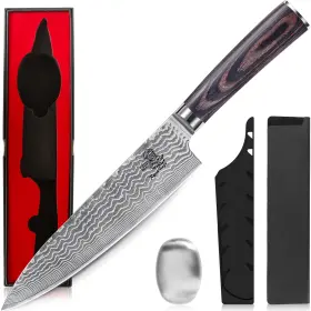 790901700108 RYORININJA Damascus Chef Knife Steel Gyutou Dama
