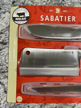 045908066796 SABATIER Steel Knife Set Meat Butcher #3