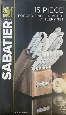 045908127213 SABATIER Forged Triple Rivet Knife Block Set Ab