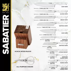 045908141721 SABATIER Forged Triple Rivet Knife Block Set #2