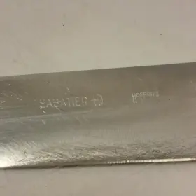 168-10 SABATIER Blade Chef Knife Crown Wood Handle Hoffritz #3