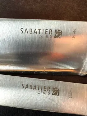 19E769 SABATIER Steel Chefs Knife Set #3