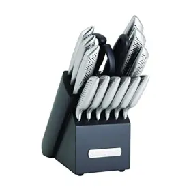 5297909 SABATIER Steel Knife Block Set Ergonomic Handles