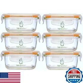 B07FQ5TMYQ SAGE SPOONFULS Borosilicate Glass Baby Food Lids