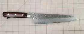 07395 SAKAI TAKAYUKI Hammered Layers Damascus Chef Knife