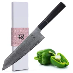 WW-SC-004 SAMCOOK Kiritsuke Chef Knife Sharp Damascus