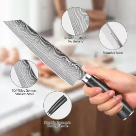 691202035473 SANDEWILY Ultra Sharp Kitchen Chef Knife Set Pro #3
