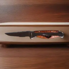 SK-107 SARGE Serrated Steak Knife Rosewood Handle
