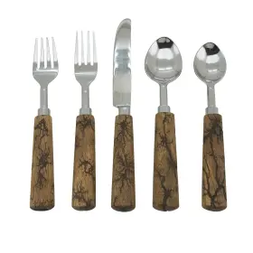 SP194.N SARO Wooden Flatware Natural Set