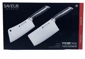 817791026290 SAVEUR SELECTS Steel Forged Cleaver Set Voyage #2