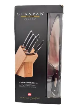 92000600 SCANPAN Denmark Classic Knife Block Set
