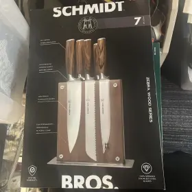 1851371 SCHMIDT BROS Brothers Bonded Teak Knife Set Acacia