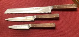 852299008263 SCHMIDT BROS Zebra Wood Knife Set Steel